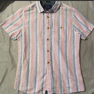 Even Tide linen slim fit medium short sleeve